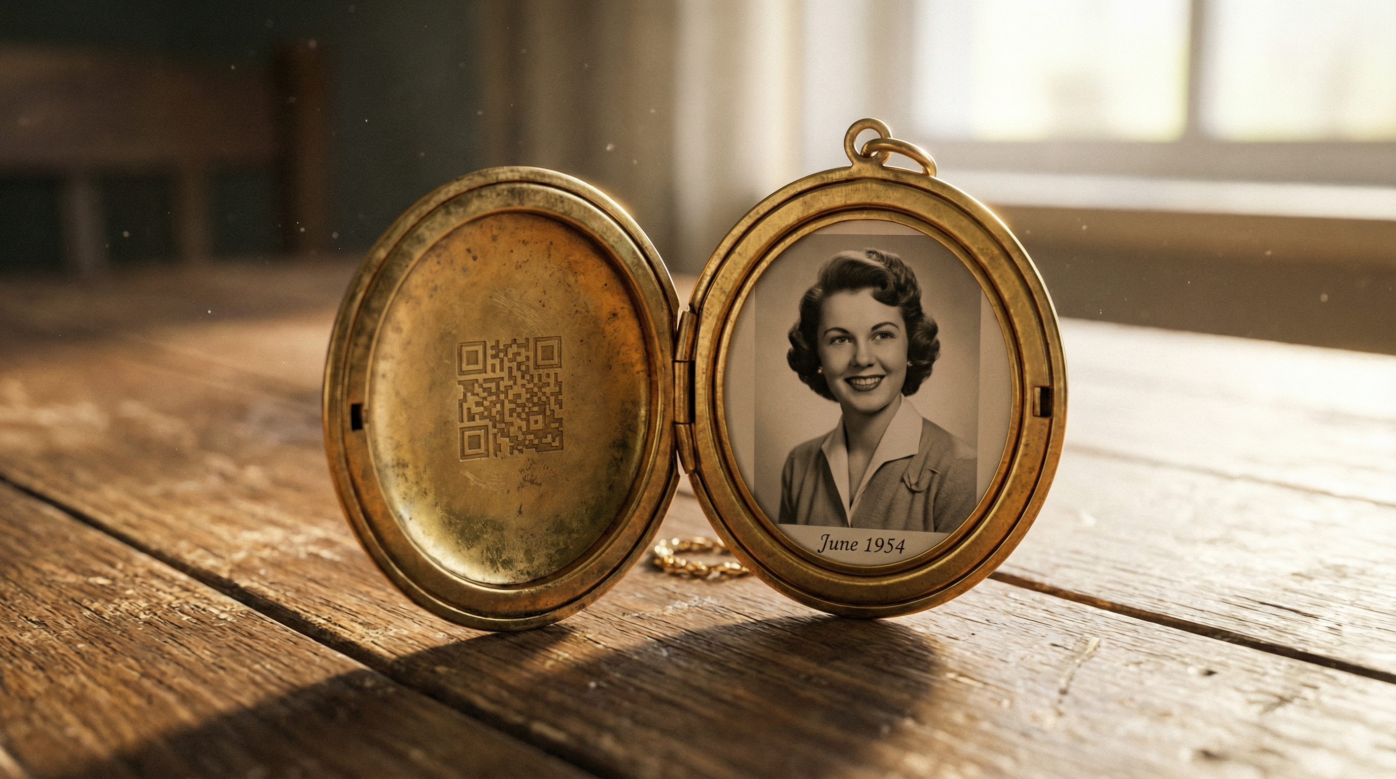 Qr Code Locket KeepSake.box